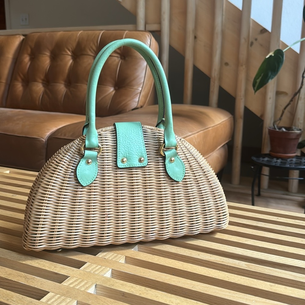 Banana Republic Wicker Handbag - Picture 2 of 5